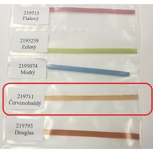Textilní páska texband (5x0,14 mm) Barva pásky: Červenohnědá 711+W 96